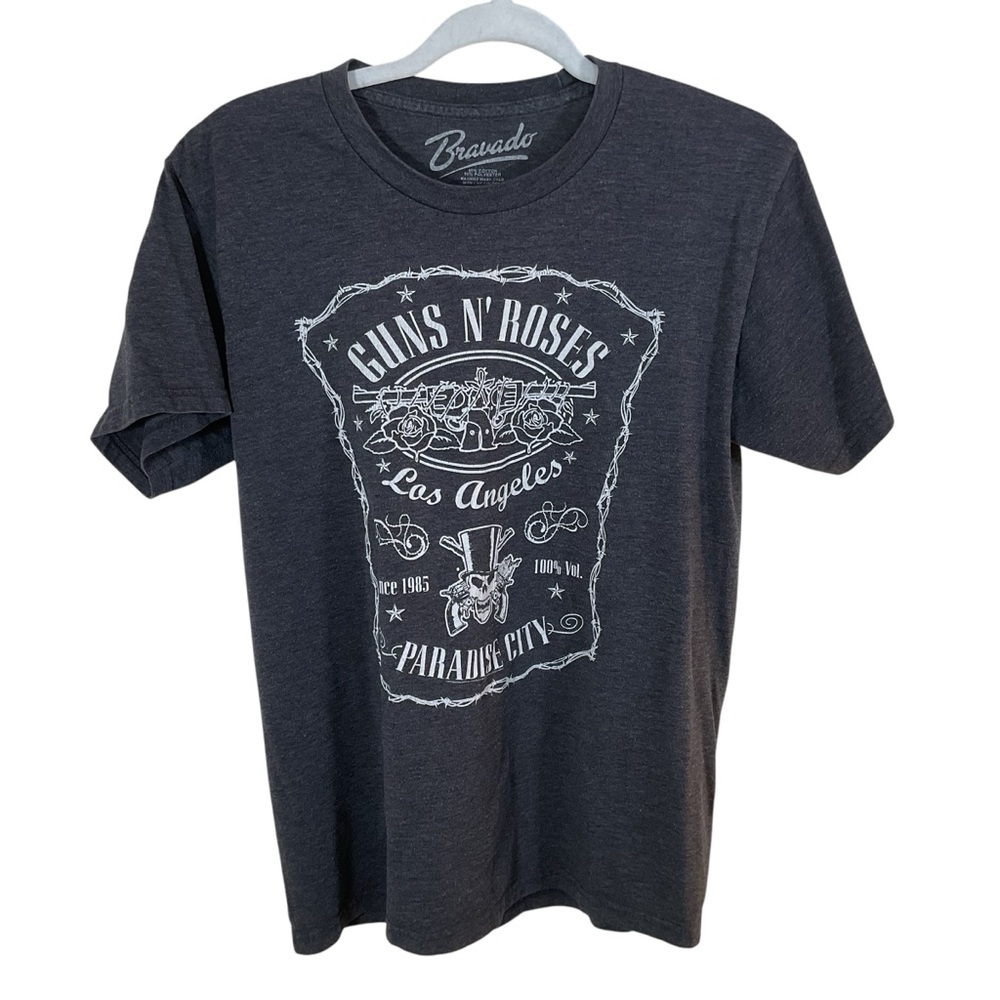 Bravado Men’s Guns-n-Roses Gray Short Sleeve T-Shirt.  Size S